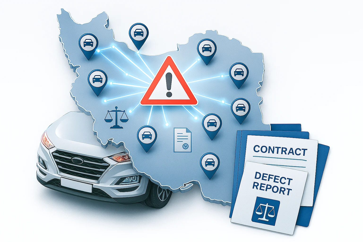 عیوب فنی خودرو صفر کیلومتر